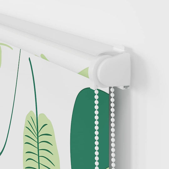 Vidaxl Duschvorhang Rollkassette 150x240 cm Stoffbreite 146 cm Grün
