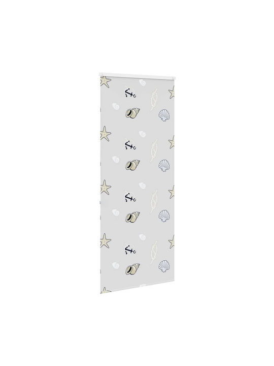 Vidaxl Duschvorhang Rollkassette 90x240 cm Stoffbreite 86 cm Mehrfarbig