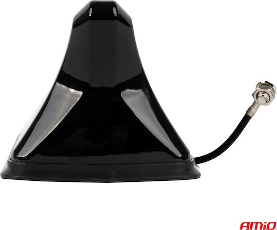 AMiO Car Antenna Roof Shark for Radio in Black Color