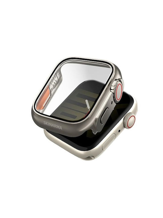 Skinarma Πλαστική Θήκη με Τζαμάκι Titanium για Apple Watch 44mm