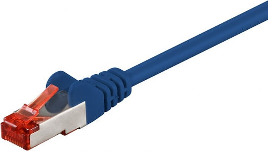 Goobay S/FTP Kat.6 Ethernet-Netzwerkkabel 0.5m Blau 6Stück