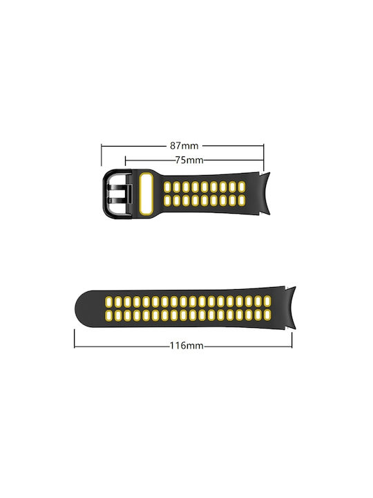 Armband Silikon Schwarz (Galaxy Watch Active 2)