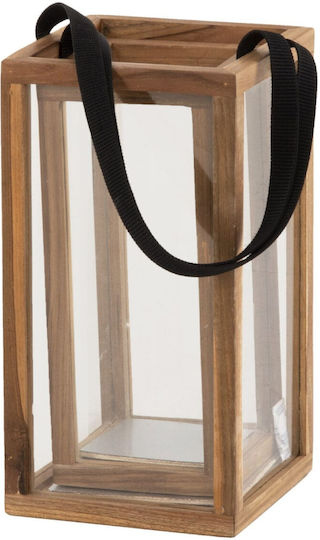 HomeMarkt Laterne Glas Beige 21x21x40cm 1Stück
