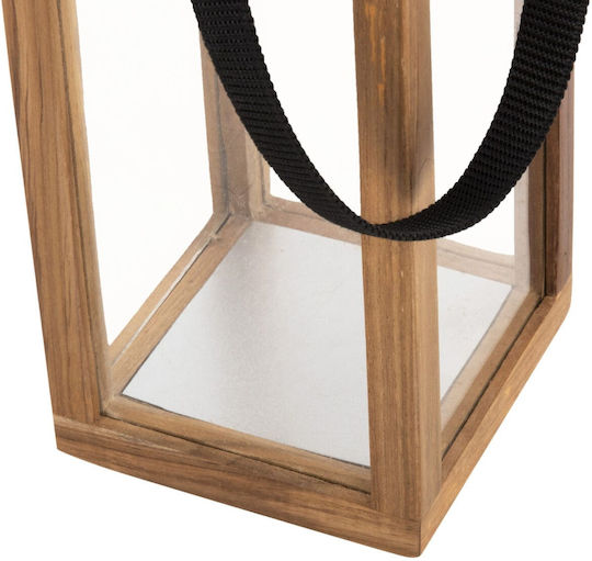 HomeMarkt Laterne Glas Beige 21x21x40cm 1Stück