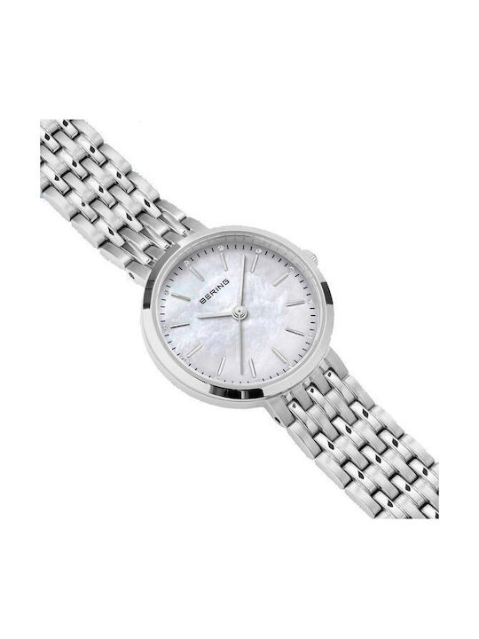 Bering Time Classic Crystals Кварцов Часовник с Метална Верижка