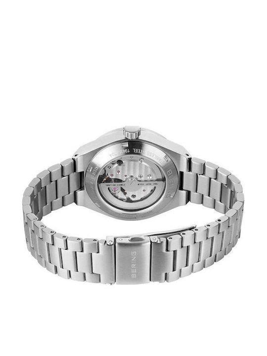 Bering Time Crystals Women's Watch Automatic with Silver Metal Bracelet