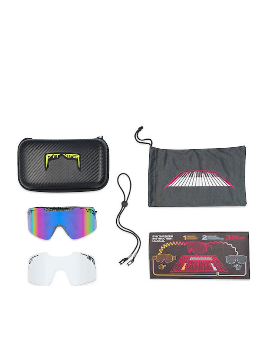 Pit Viper The Mangrove Synthesizer Unisex Sunglasses with Multicolour Plastic Frame and Multicolour Mirror Lens
