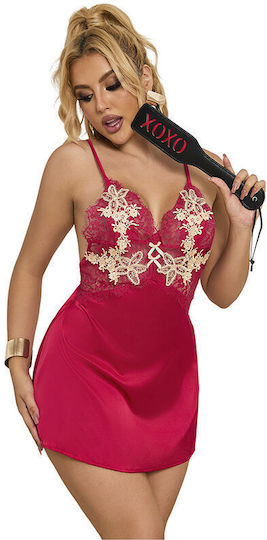 Subblime Plus Size Sexy Babydoll Κόκκινο