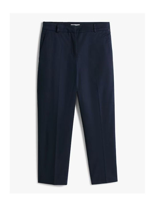 Tommy Hilfiger Women's Chino Trousers in Slim Fit Dark Night Navy