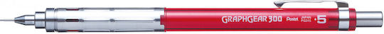 Pentel Graphgear 300 Rot 0,5 mm Druckbleistift Pg315-tbx 884851051455