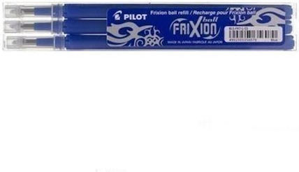 Pilot Frixion 3 Ανταλλακτικά Μελάνια για Στυλό Fine Μπλε