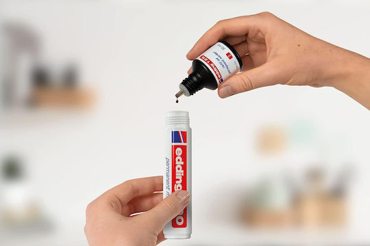 Edding Ανταλλακτικό Μελάνι για Μαρκαδόρο Μαύρο 30ml
