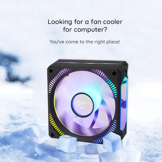 Havit F2096 Case Fan 120mm (1800rpm) with RGB Lighting