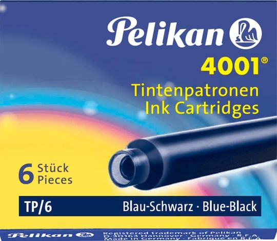 Pelikan Cartridges 4001 Τρ/6 Blue-black 4012700301185
