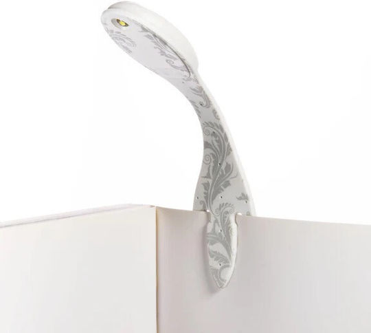 Thinking Gifts Flexlight Φωτάκι Βιβλίου LED με Κλιπ Λευκό Floral
