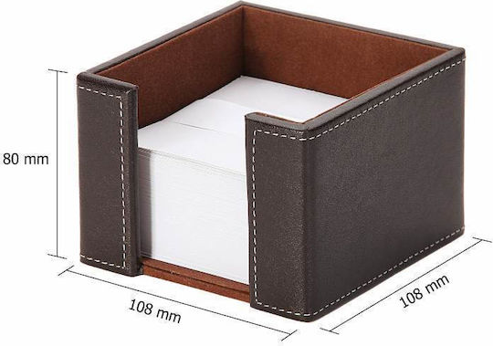 Leather Paper Holder in Brown Color 1pcs 11.5x8x11.5cm