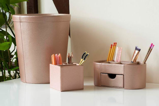 Leather Office Organizer Blush 4240 10x23x10cm 1pc