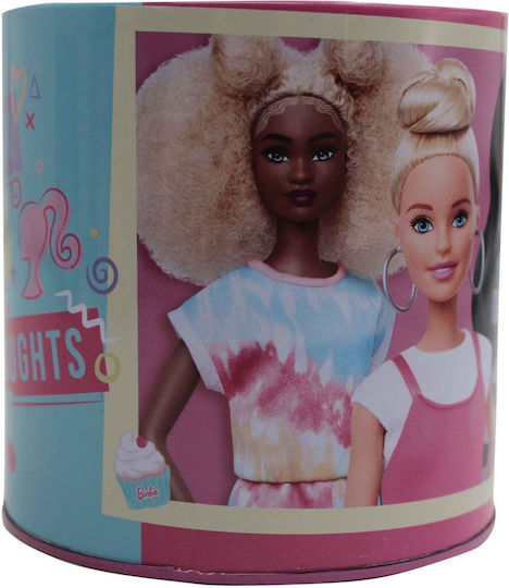 Μεταλλική Μολυβοθήκη Barbie 10x10x10.5εκ. 1τμχ