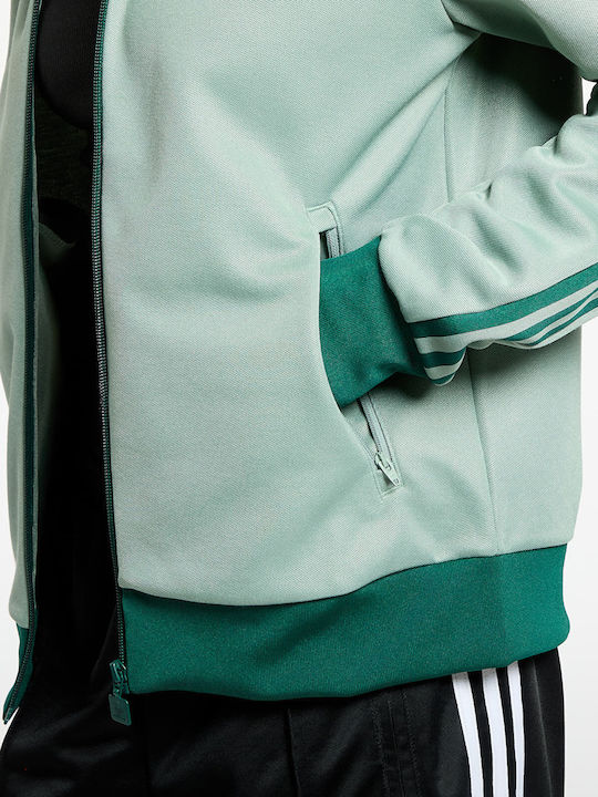 Adicolor Women's Sweatshirt Jacket Silver Green