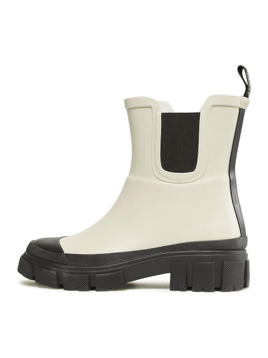 Damen Gummistiefel Beige