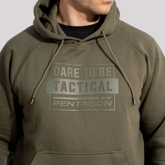 Pentagon Phaeton Sweatshirt Camo Dare To Be Tactical in Green color