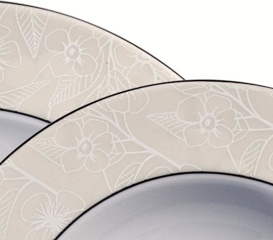 Emfasi Beige Porcelain Dinnerware Set 20pcs