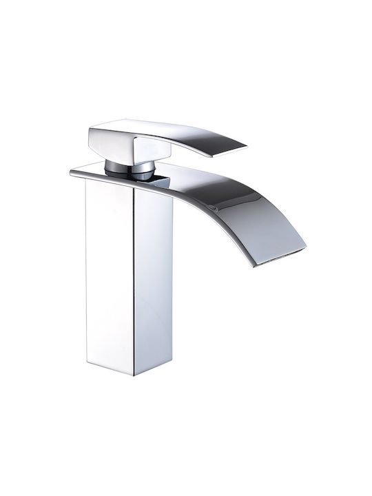 304-SUS Mixing Inox Waterfall Sink Faucet Silver