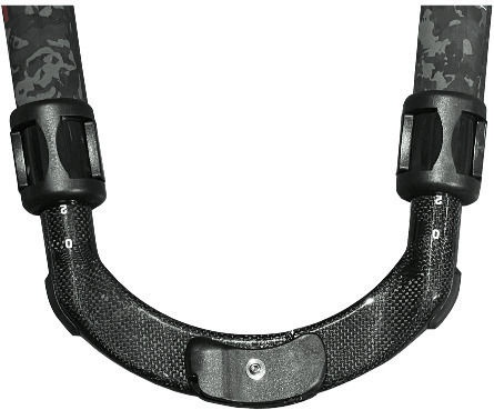 Monocoque Carbon-Gabelbaum 175-225cm 29mm Schwarz Orange Dynafiber