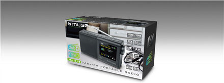 Muse M-117 DB Tabletop Radio Battery DAB Black
