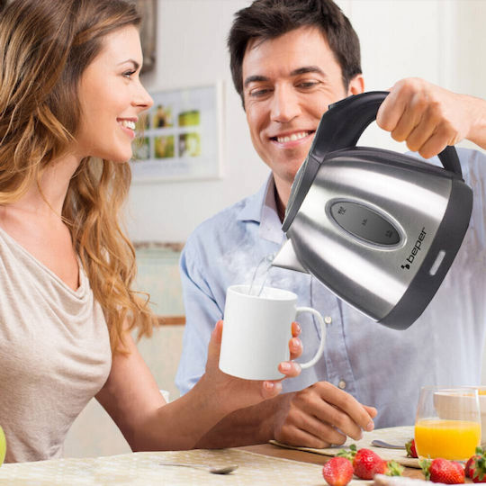 Beper Βραστήρας 1.2lt 1630W Ασημί
