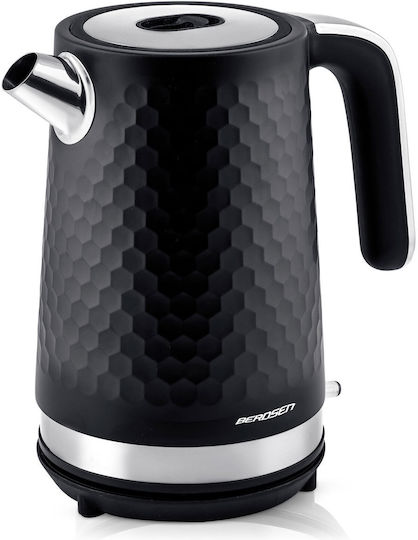 Berdsen Kettle 1.7lt 2200W Black-Silver