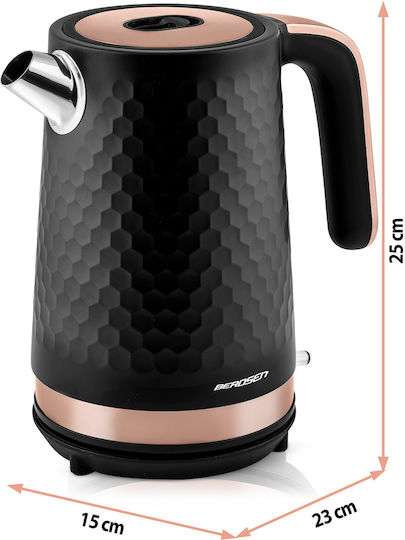 Berdsen BD-705 Βραστήρας 1.7lt 2200W Black-Copper