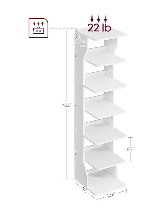 Wooden Shoe Organizer V17 30x26.5x110.5cm