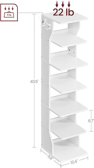 Holz Schuhorganisator V17 30x26,5x110,5cm