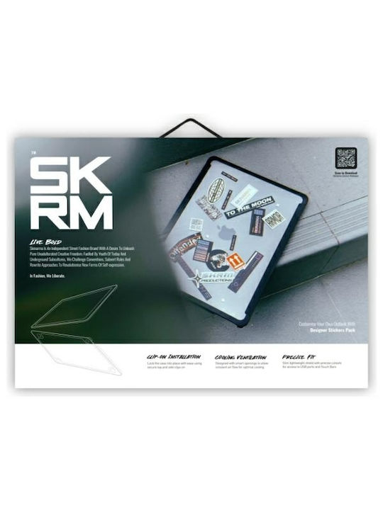 Skinarma Cover for 13" Laptop Transparent SK-MBA13-HENBLK537