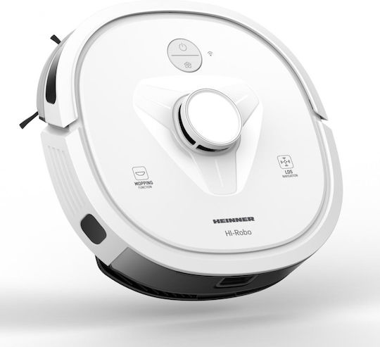 Heinner HI-Robo Σκούπα Ρομπότ με Έξυπνη Πλοήγηση & Απορρόφηση 2000Pa Λευκή