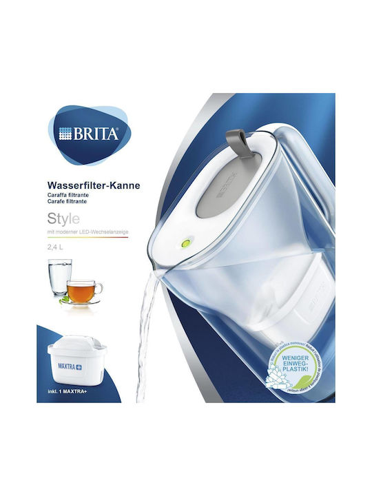 Brita Style Plastic Jug with Filter 2400ml