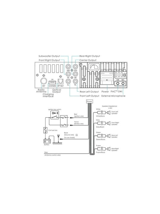 Nakamichi Ηχοσύστημα Αυτοκινήτου 1DIN (Bluetooth/USB)
