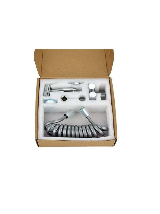 Gloria Crystal Cromat Set Bidet Argintiu