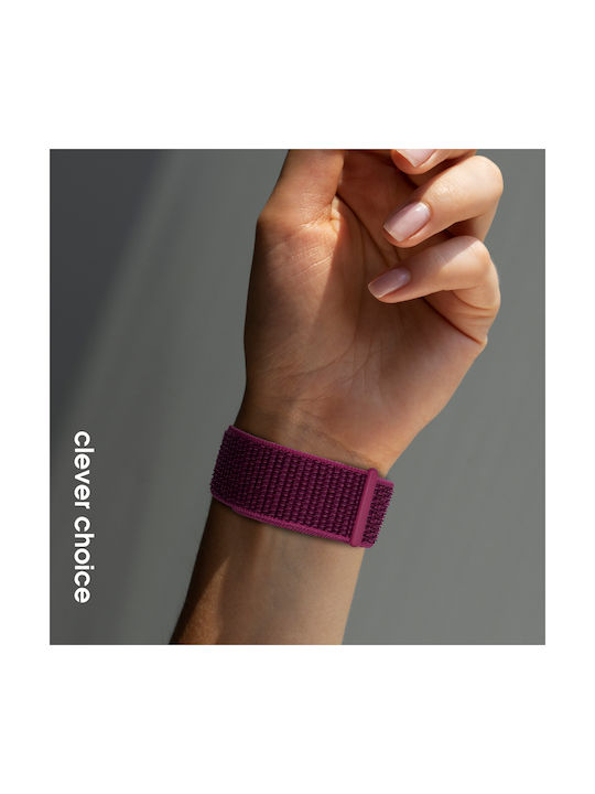 Crong Λουράκι Υφασμάτινο Μωβ (Apple Watch 38/40/41/42 mm, Crong)