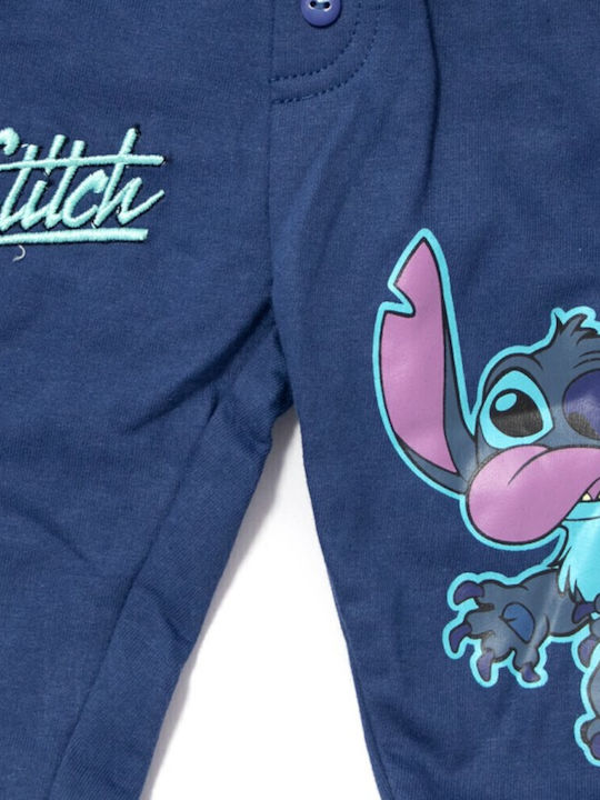 Kids' Set with Pants Winter 2pcs Blue Stitch