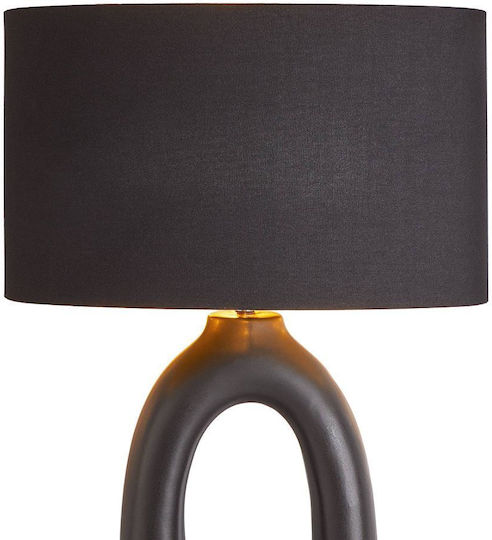 Butlers Keramik Tischlampe mit Schwarz Schirm und Basis