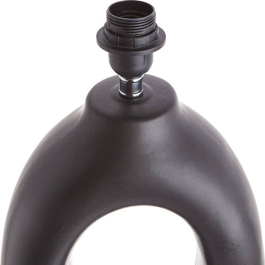 Butlers Keramik Tischlampe mit Schwarz Schirm und Basis