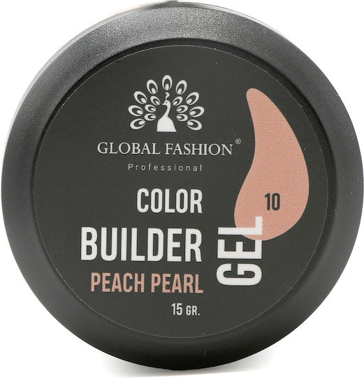 Global Fashion Bauherren-Gel Falsche Nagelgel 10 Peach pearl 15gr