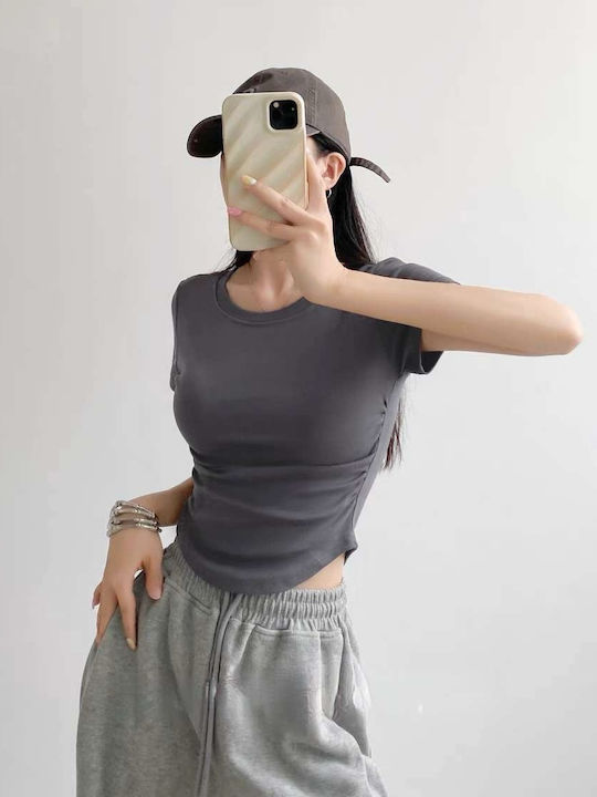 Women's Blouse Dark Gray
