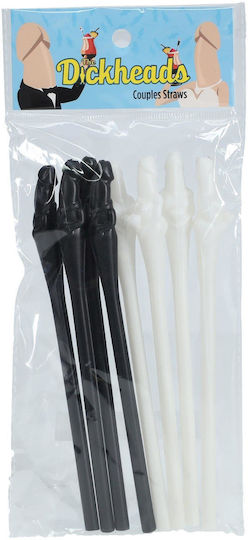 Couples Straws Black White