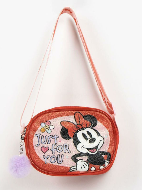 Minnie Mouse Kids Bag Shoulder Bag Red 14.5cmx4cmcm