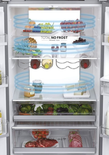 Haier Ψυγειοκαταψύκτης 477lt NoFrost Υ200.6xΠ70xΒ67.5εκ. Inox HFW7720EWMP