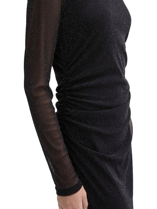 Midi Dress Black Lurex
