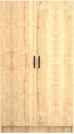 Ușă dublă Dulap de Haine Victoria Natural Beech 100x60x181cm